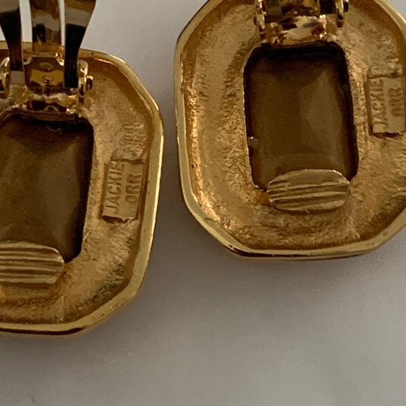 STUNNING DESIGNER EARRINGS STAMPED JACKIE ORR - Picture 6 of 8